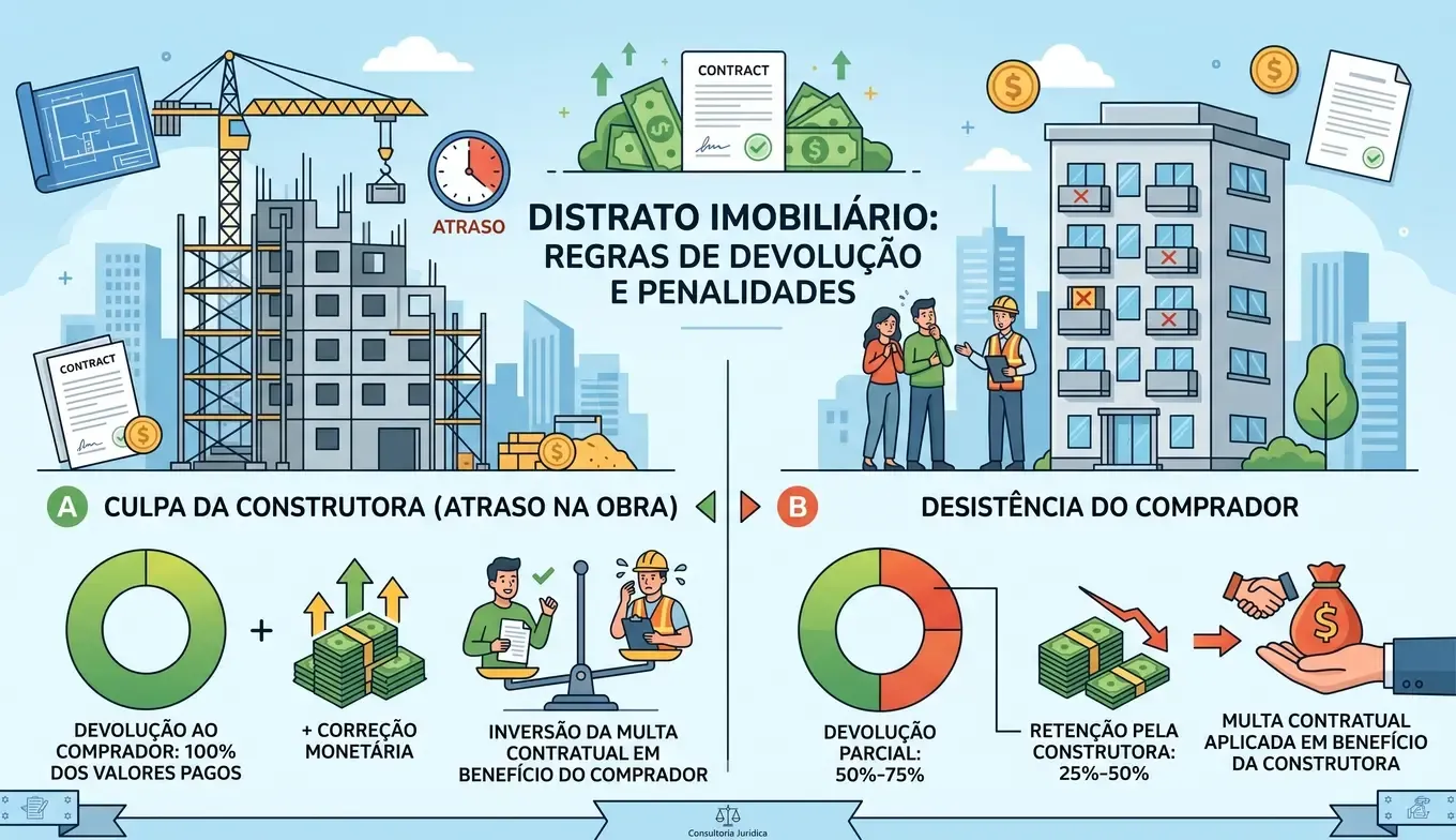 Construção atrasada: saiba como posso rescindir contrato de imóvel na planta por atraso na entrega.